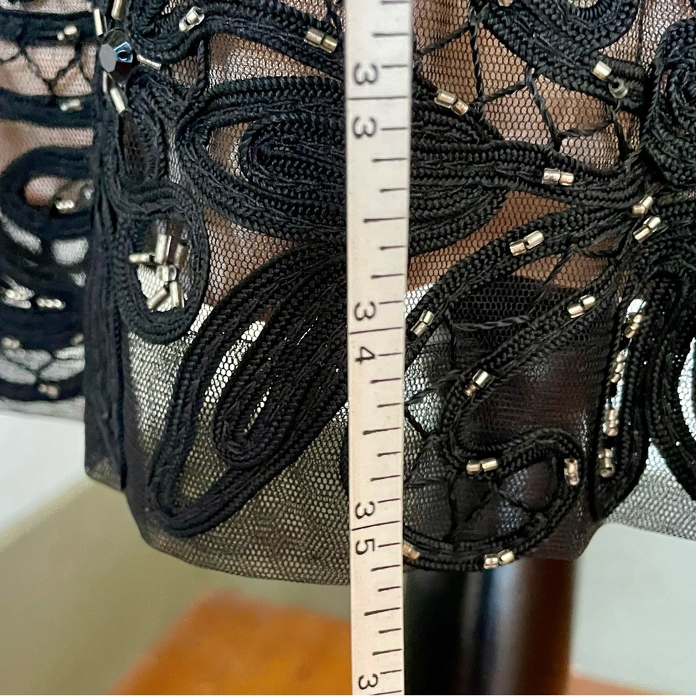 Sue Wong Stunning Brand New with Tags Black Lace Lined Dress Size: 0 - Picture 14 of 15